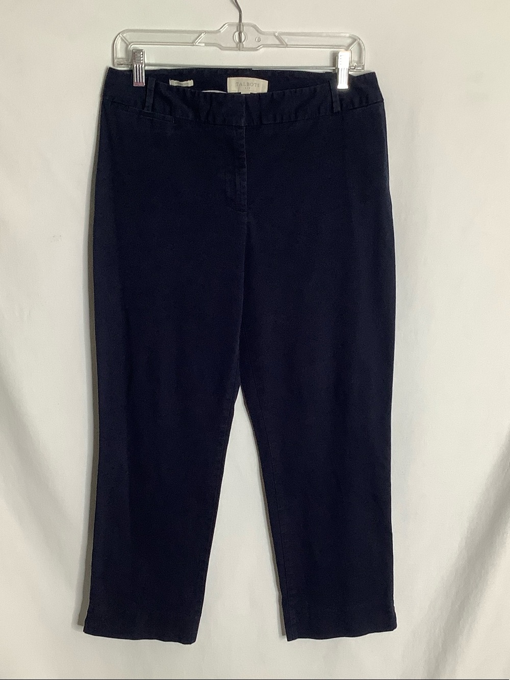 Talbots Signature Navy Blue Cropped Pants Size 8